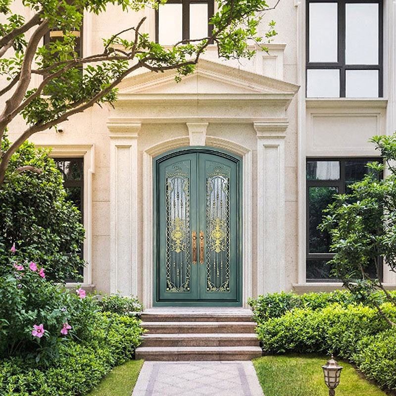 Modern Iron Double Doors Modern Iron Double Doors